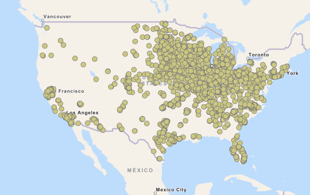 Ethanol Fueling Station Locations