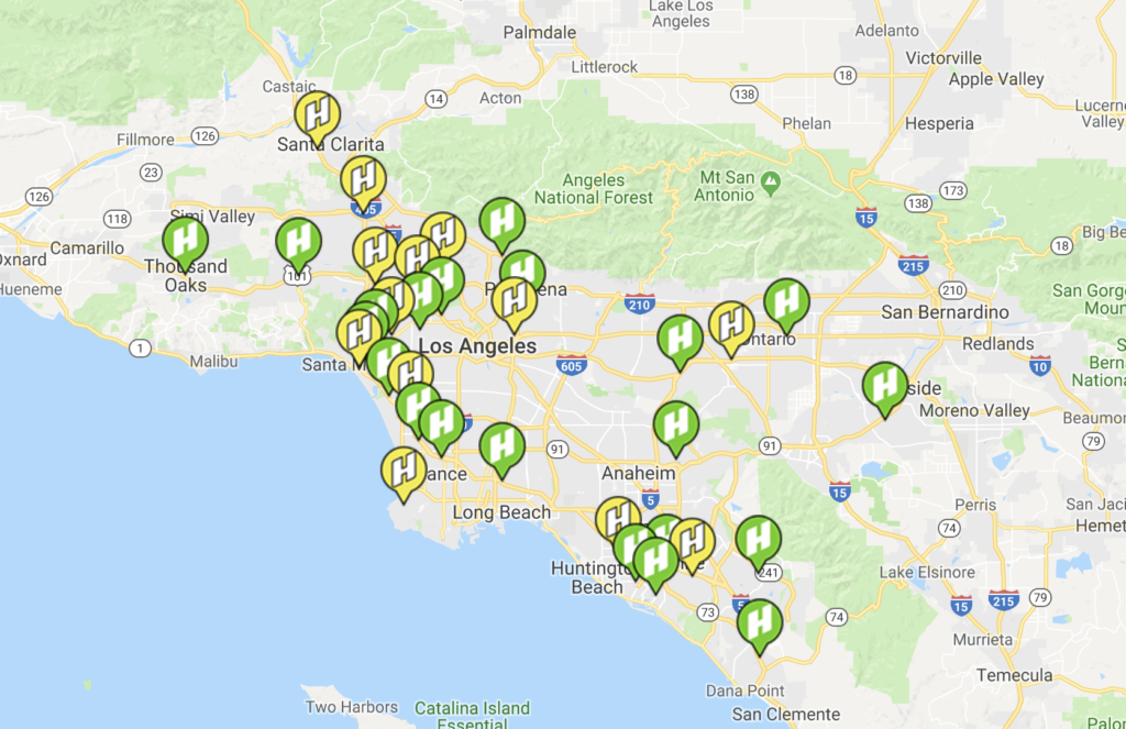 Los Angeles Hydrogen Fuel Stations---CACFP