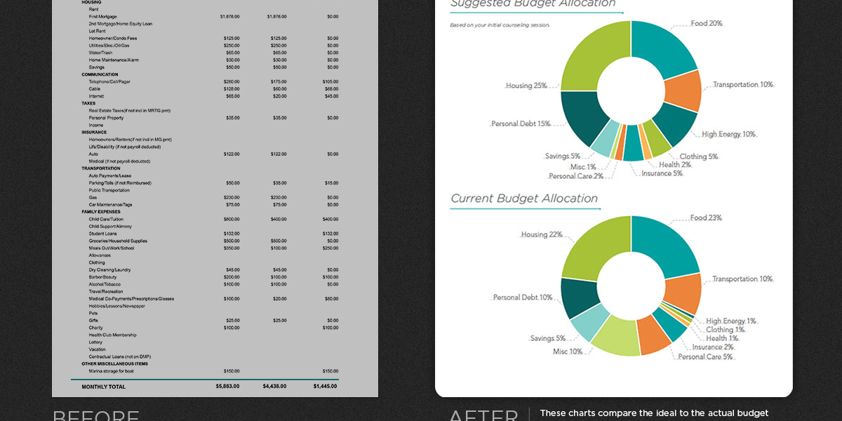 Data Viz: Budget Allocation Before and After