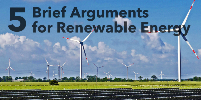 Some Brief Financial Arguments for Renewable Energy