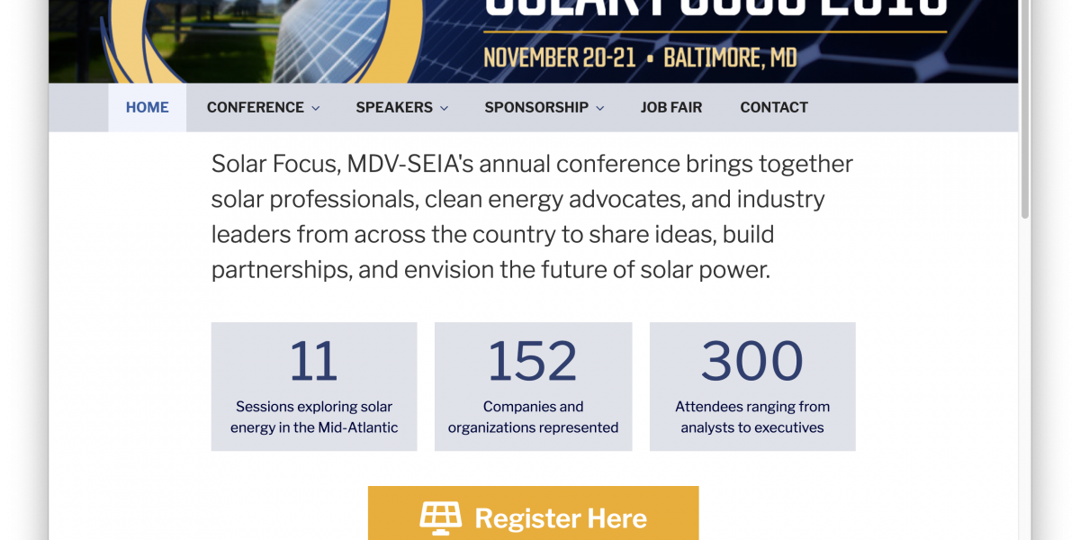 Solar Focus 2019 Conference Website