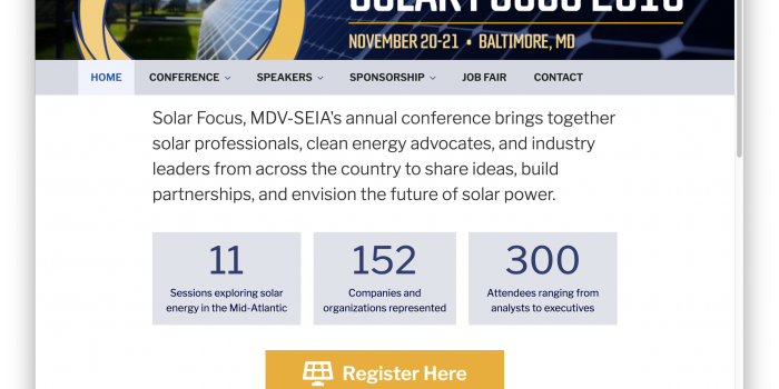 MDV-SEIA <h2>Solar Focus Conference Branding</h2>